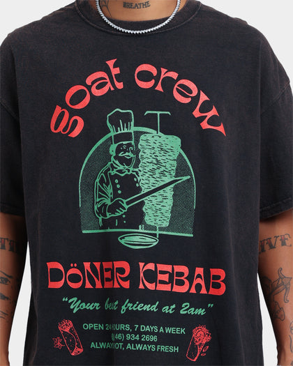 Goat Crew Kebab Shop Vintage T-Shirt Black Wash