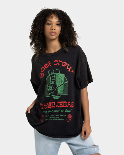 Goat Crew Kebab Shop Vintage T-Shirt Black Wash