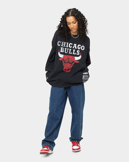 Mitchell & Ness Chicago Bulls Vintage HWC Big LC Crewneck Faded Black
