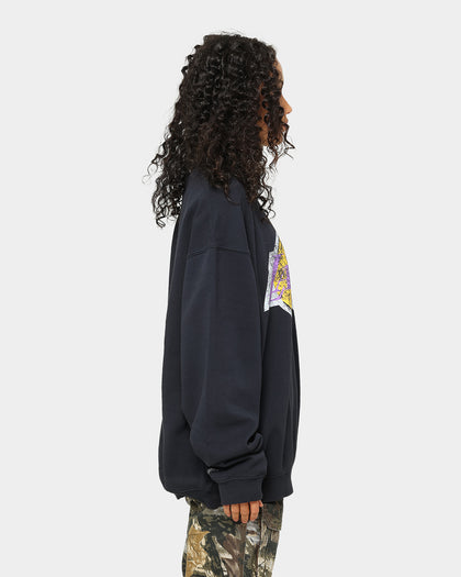 Mitchell & Ness Los Angeles Lakers Vintage HWC Big LG Crewneck Faded Black