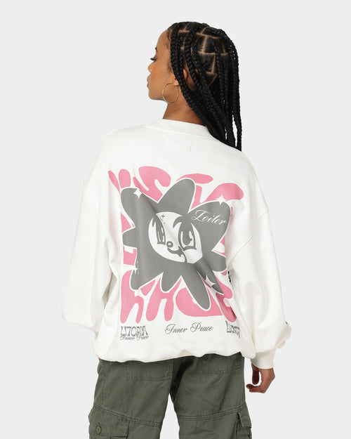 Loiter Utopia Fleur Crewneck Off White