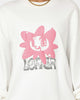 Loiter Utopia Fleur Crewneck Off White