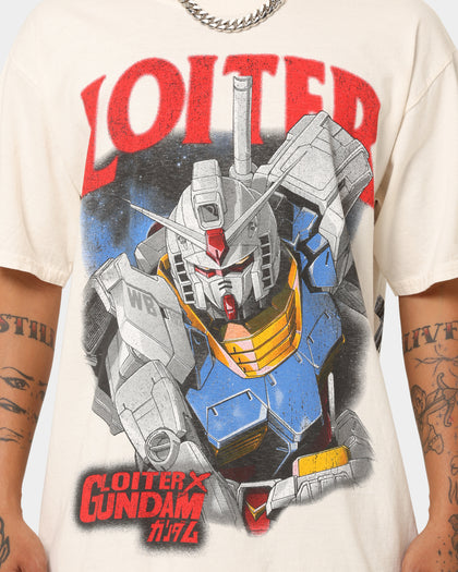 Loiter X Gundam Gundam Vintage T-Shirt Off White