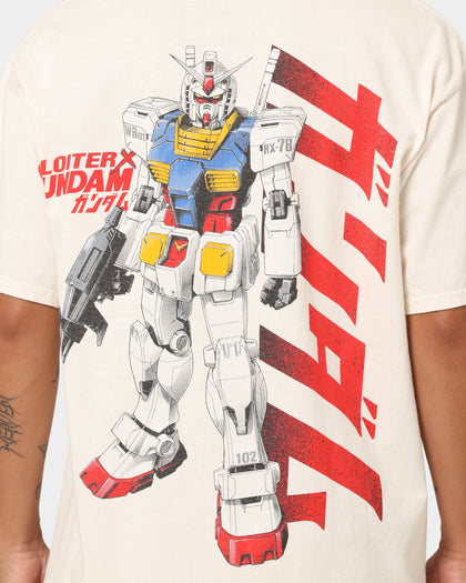 Loiter X Gundam Gundam Vintage T-Shirt Off White