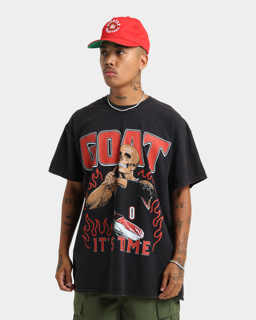 Goat Crew It's Time Vintage T-Shirt Black Wash