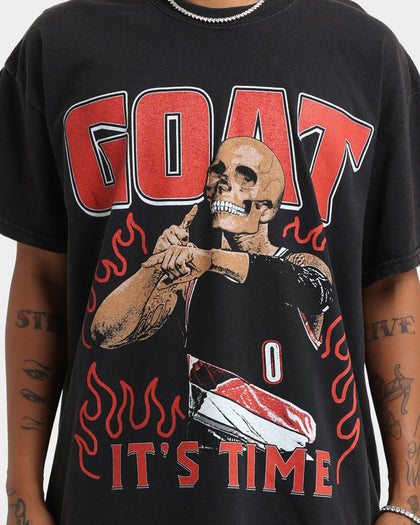 Goat Crew It's Time Vintage T-Shirt Black Wash