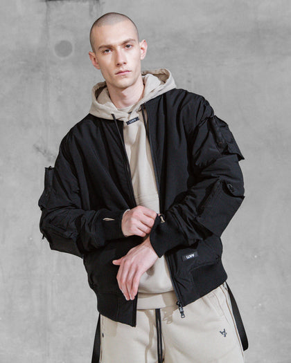 The Anti Order Glasnost Bomber Jacket Black/Bone