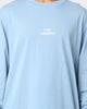 Pyra Stacked Logo Long Sleeve T-Shirt Blue Fog