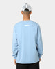 Pyra Stacked Logo Long Sleeve T-Shirt Blue Fog