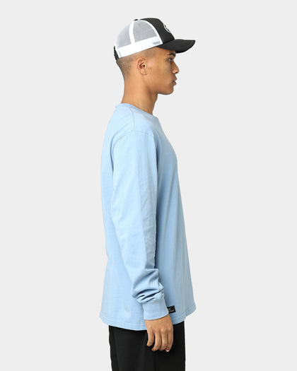 Pyra Stacked Logo Long Sleeve T-Shirt Blue Fog