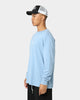 Pyra Stacked Logo Long Sleeve T-Shirt Blue Fog