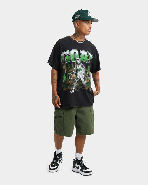 Goat Crew Buck Hunter Vintage T-Shirt Black Wash