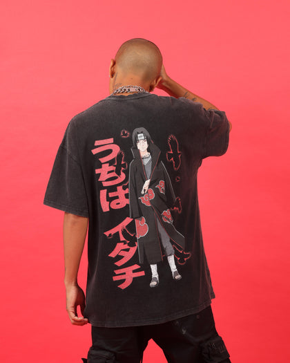 Goat Crew X Naruto Itachi Premium Vintage T-Shirt Vintage Black