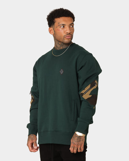 Saint Morta Syndicate Crewneck Stadium Green/Camo