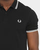 Fred Perry Twin Tipped Polo Shirt Black/White/White