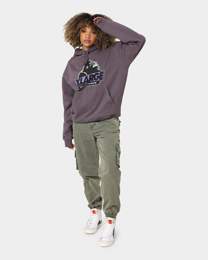 X-Large 91 Slanted Logo Hoodie Dark Mauve