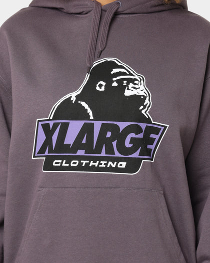 X-Large 91 Slanted Logo Hoodie Dark Mauve