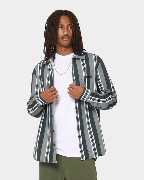 XLARGE Life Long Sleeve Shirt Green/White