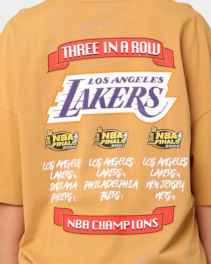 Mitchell & Ness Los Angeles Lakers 3-Peat T-Shirt Bone Brown