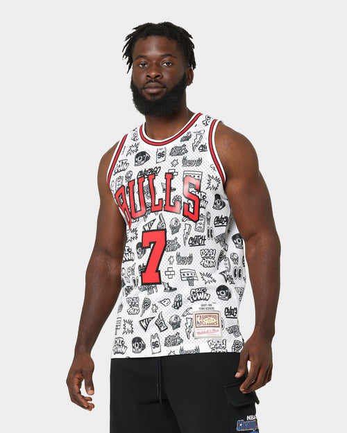 Mitchell & Ness Chicago Bulls Toni Kukoč #7 1997-1998 Doodle Swingman Jersey White