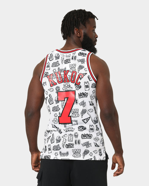 Mitchell & Ness Chicago Bulls Toni Kukoč #7 1997-1998 Doodle Swingman Jersey White