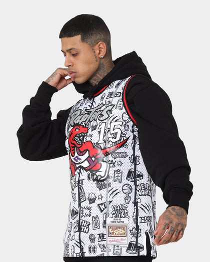 Mitchell & Ness Toronto Raptors Vince Carter #15 1998-1999 Doodle Swingman Jersey White