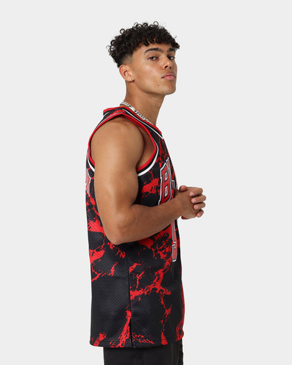 Mitchell & Ness Chicago Bulls Dennis Rodman #91 '95-'96 Marble Swingman Jersey Red