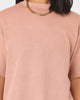 Reebok Women's Classics Natural Dye Waffle T-Shirt Coral