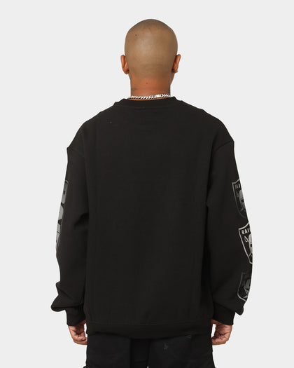Majestic Athletic Las Vegas Raiders Graphic Fade Crewneck Faded Black