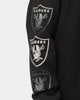 Majestic Athletic Las Vegas Raiders Graphic Fade Crewneck Faded Black