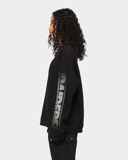 Majestic Athletic Las Vegas Raiders Graphic Fade Crewneck Faded Black