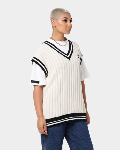 Karl Kani OG Rib Knit Vest Cream