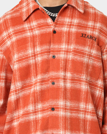 XLARGE Shadow Long Sleeve Shirt Orange
