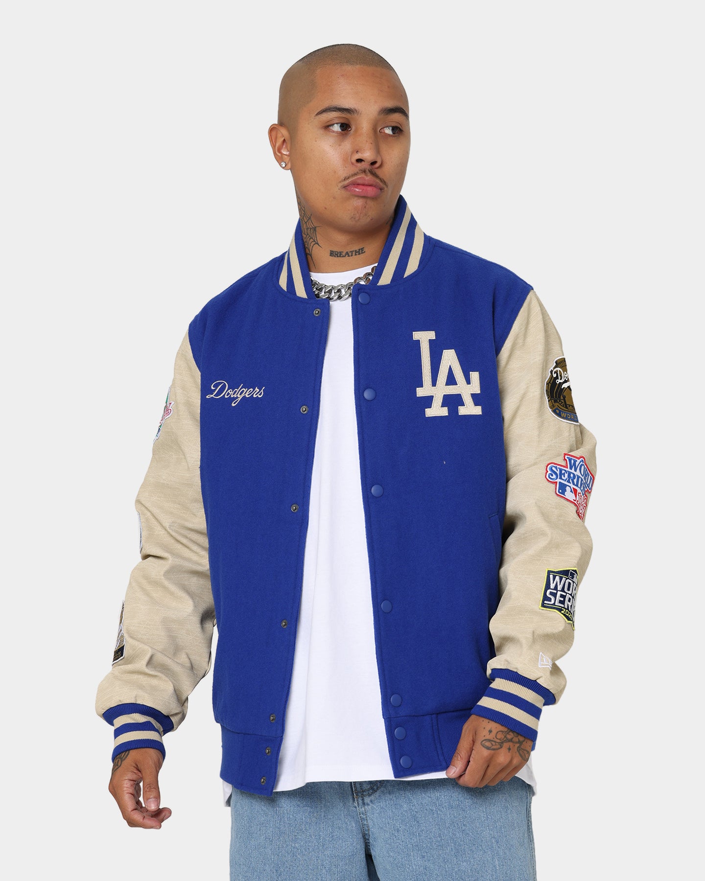 Los Angeles Dodgers ジャケット New Era Los Angeles Dodgers MLB World Series Varsity Jacket