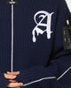 The Anti Order Affiliated High Neck Sweater Dark Navy/White