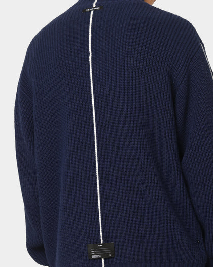The Anti Order Affiliated High Neck Sweater Dark Navy/White