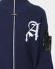 The Anti Order Affiliated High Neck Sweater Dark Navy/White