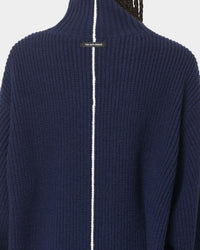 The Anti Order Affiliated High Neck Sweater Dark Navy/White