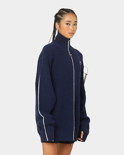 The Anti Order Affiliated High Neck Sweater Dark Navy/White