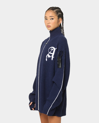 The Anti Order Affiliated High Neck Sweater Dark Navy/White