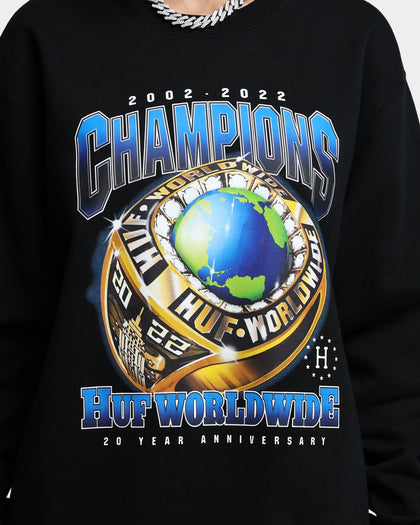 HUF Champions Crewneck Black