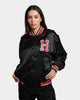 HUF Crackerjack Satin Baseball Jacket Black