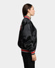 HUF Crackerjack Satin Baseball Jacket Black