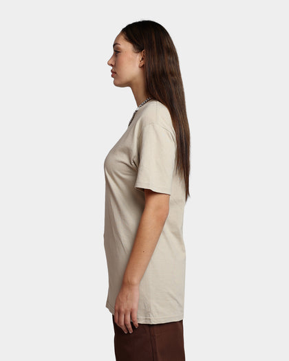 HUF Essentials OG Logo T-Shirt Sand