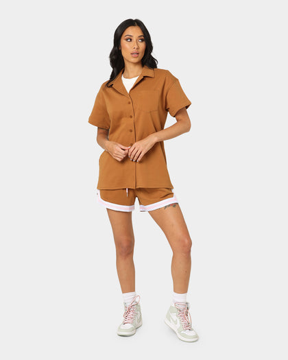EN ES Women's Dylan Terry Shirt Tan