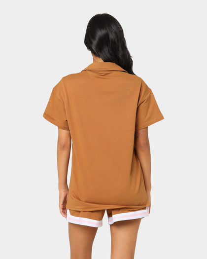 EN ES Women's Dylan Terry Shirt Tan