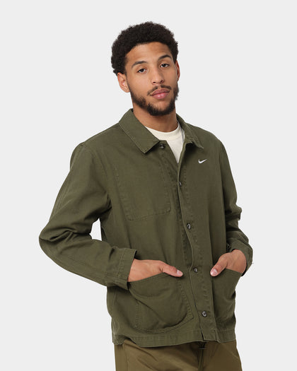 Nike Nike Life Unlined Chore Coat Jacket Rough Green/White