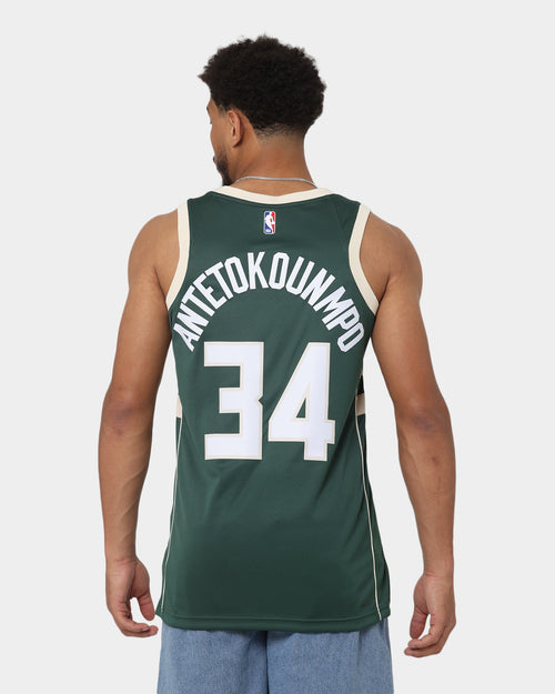 Nike Giannis Antetokounmpo Milwaukee Bucks #34 Icon Edition 2022/23 Nike Dri-FIT NBA Swingman Jersey Fir