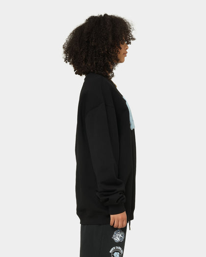 National Collegiate Athletic Association North Carolina Tar Heels Team Logo Chenille Crewneck Black