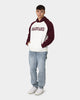 National Collegiate Athletic Association Harvard Crimson Two Tone Raglan Hoodie Vintage White